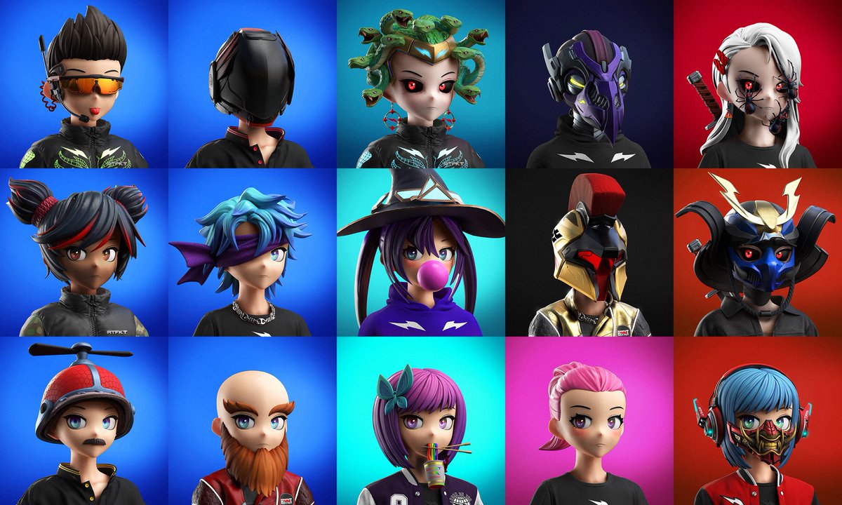 Avatars from the CloneX collection